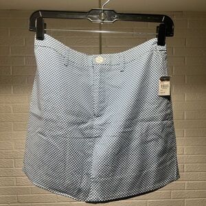 Tilly's Blue and White Houndstooth Skirt